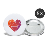 Heartucate Buttons - Weiß