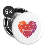 Heartucate Buttons - Weiß