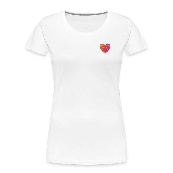 Heartucate Shirt Frauen Weiß