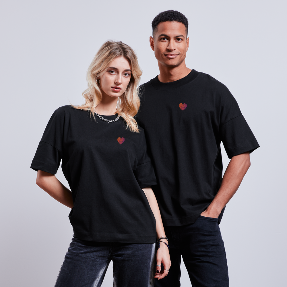 Unisex Heartucate T-Shirt - Schwarz