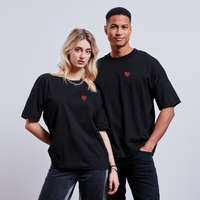 Unisex Heartucate T-Shirt - Schwarz