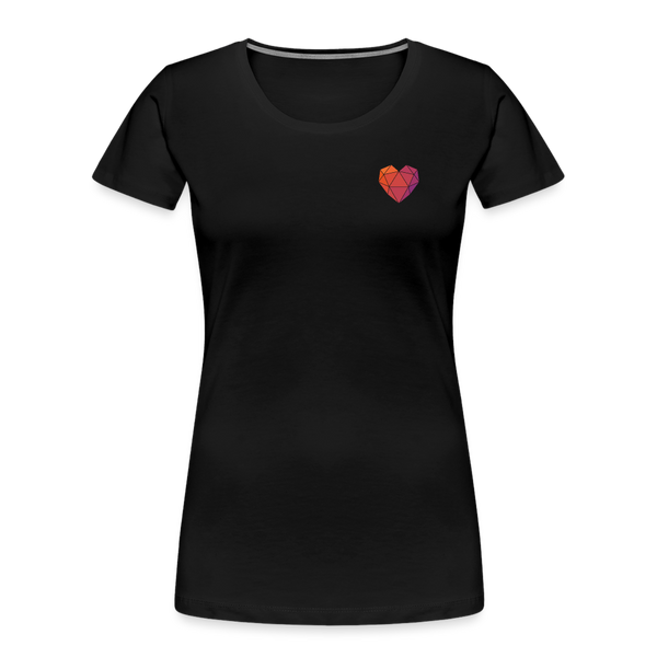 Heartucate Shirt Frauen Schwarz