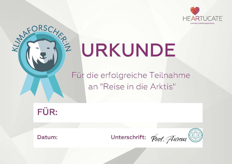 Individuelle Teilnahme-Urkunden